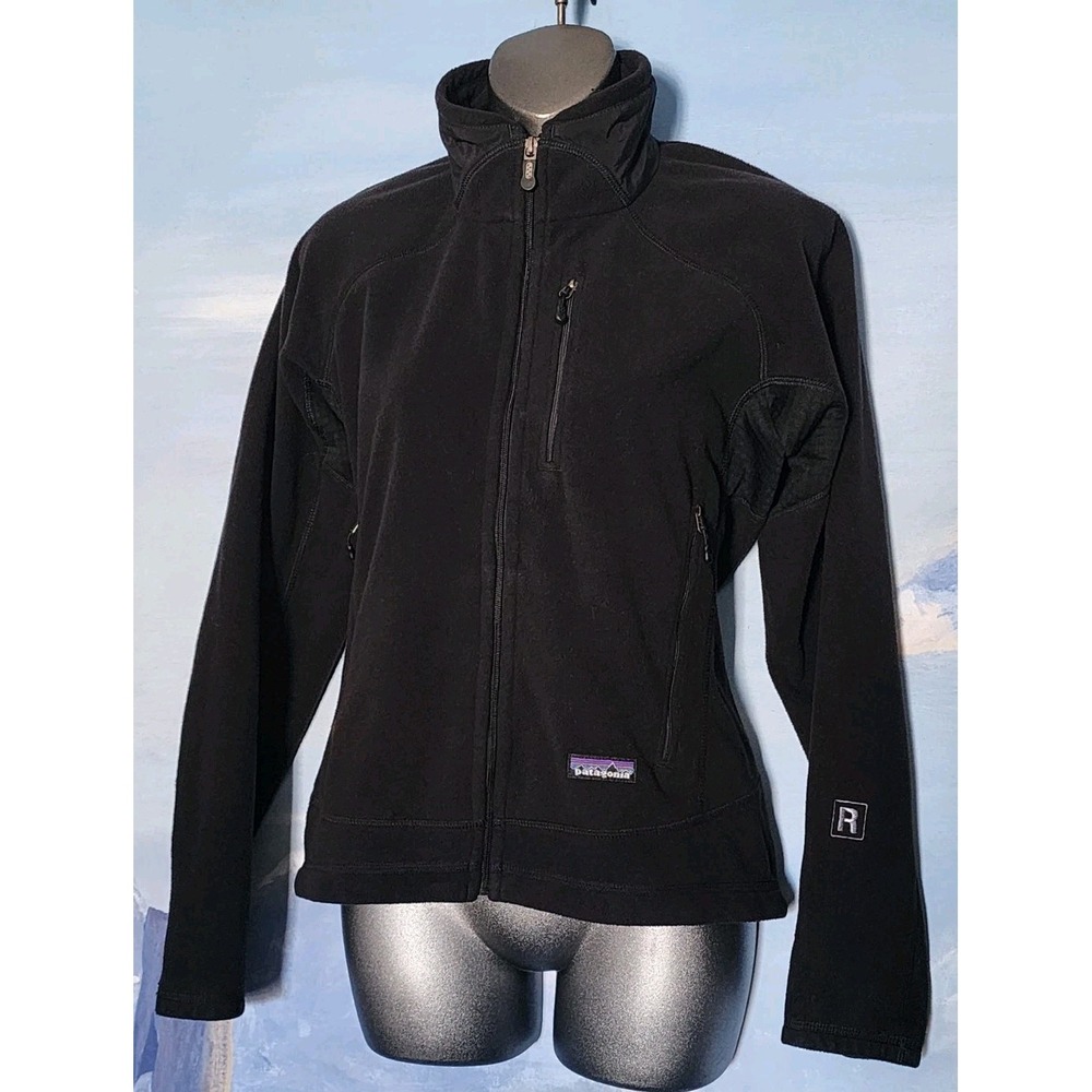 Patagonia Women's R4 Jacket Black Fleece Full Zip Small